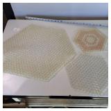 Lot of (3) Vintage Lattice Trivets