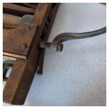 Anchor Brand Antique Laundry Clothes Ringer - Wooden and Cast Iron - Made June 20th, 1898