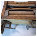 Anchor Brand Antique Laundry Clothes Ringer - Wooden and Cast Iron - Made June 20th, 1898