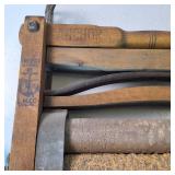 Anchor Brand Antique Laundry Clothes Ringer - Wooden and Cast Iron - Made June 20th, 1898