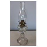 19 inch tall Clear Vintage Oil Lantern in good condition
