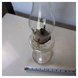 19 inch tall Clear Vintage Oil Lantern in good condition