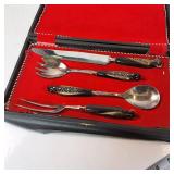 Set of Vintage Serving Utensils - Japanese Bird Design