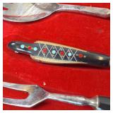 Set of Vintage Serving Utensils - Japanese Bird Design
