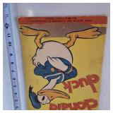 Vintage 1935 Large Donald Duck Book - printed in Racine, WI Whitman Publishing for Walt Disney