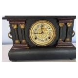 16 Inch Wide Vintage Mantel Clock - No Key or back