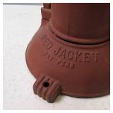 Authentic Red Jacket Cast Iron Hand Pump, 15 inches tall