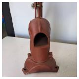 Authentic Red Jacket Cast Iron Hand Pump, 15 inches tall