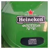 High Quality Heineken CD player and Cooler, 16 inches wide