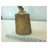 Large Vintage Cowbell with wooden handle