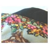 Vintage Heavy Duty Blanket with horses, colorful and unique