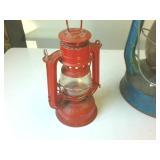 Red and Blue Railroad Lamps  Dietz and Globe Brand