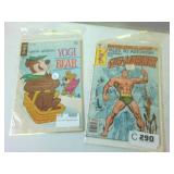 Two Vintage COMIC BOOKS Marvel Sub Mariner (#40  1970) and Gold Key Yogi Bear (#1 1979)