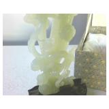 Shanghai Carving Company Ornate Carving with stand and case