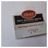 1847 Rogers Bros 52 piece service set Silver Plated plus about 20 extra pieces!