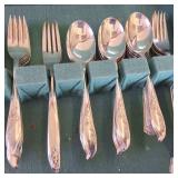 1847 Rogers Bros 52 piece service set Silver Plated plus about 20 extra pieces!