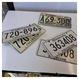 Collectors MN plates 2 complete sets (one is embossed) and another plate from 1967