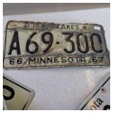 Collectors MN plates 2 complete sets (one is embossed) and another plate from 1967