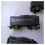 Vintage Tin Railroad Cars (O gauge) including Locomotive Engine and cars to caboose!