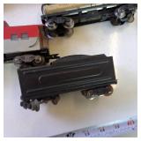 Vintage Tin Railroad Cars (O gauge) including Locomotive Engine and cars to caboose!