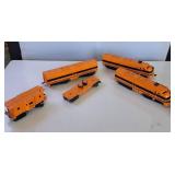 Vintage 12 inch All State Train Co. Railroad Cars -  (5) total