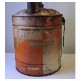 Rare Vintage Auto King Motor Oil Metal 5 Gallon Can