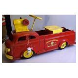 Vintage Authentic Wyandotte Fire Dept. Ride On Kid