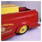 Vintage Authentic Wyandotte Fire Dept. Ride On Kid