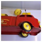 Vintage Authentic Wyandotte Fire Dept. Ride On Kid