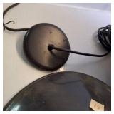 Lot of (3) Luminaire Light Shades Painted Metal 16 inches diameter, Vintage Orig Paint