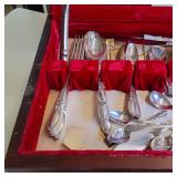 White Orchid Large Case of Silver Plated Flatware  Community, the finest silver plate
