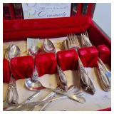 White Orchid Large Case of Silver Plated Flatware  Community, the finest silver plate