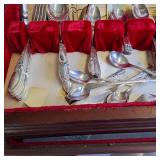 White Orchid Large Case of Silver Plated Flatware  Community, the finest silver plate