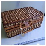 Grey Goose Vodka Wicker Liquor Suitcase
