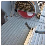 Delta Saw Buck Portable Frame and Trim Saw  has wheels