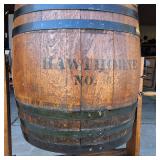 Hawthorne #3 Antique Wooden Barrel Butter Churn from late 1800s (Authentic)