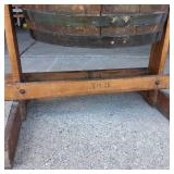 Hawthorne #3 Antique Wooden Barrel Butter Churn from late 1800s (Authentic)