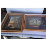 (2) Beautiful Matted prints Mates (Andrew Kiss) and Evening Splendor by Jim Hansel