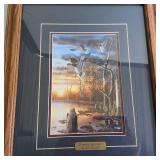 (2) Beautiful Matted prints Mates (Andrew Kiss) and Evening Splendor by Jim Hansel