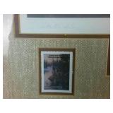 Framed & Numbered Printed Nicely Matted: 1992 "Where Freedom Reigns" by Derk Hansen