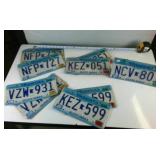 Five Pairs of Minnesota Embossed License Plates (10 plates total)