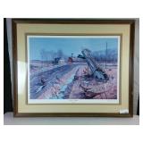 Framed and Matted Print:  "Leavin