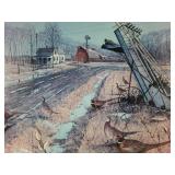 Framed and Matted Print:  "Leavin