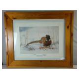 Pheasant in a Framed Print: "Close Encounter" by Vicki Geretschlager
