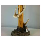 Unique Table Lamp with authentic Deer Antler