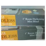 Cordless Deluxe Shades - Lot of (2) sets of blinds (NIB)