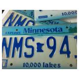Large Lot of Minnesota License Plates (10 total)