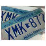 Large Lot of Minnesota License Plates (10 total)
