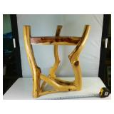 Unique Hand Made Wooden end table