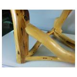 Unique Hand Made Wooden end table